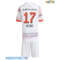 Camisa de time de futebol Bayern Munich Michael Olise #17 Replicas 2º Equipamento Infantil 2025-26 Manga Curta (+ Calças curtas)